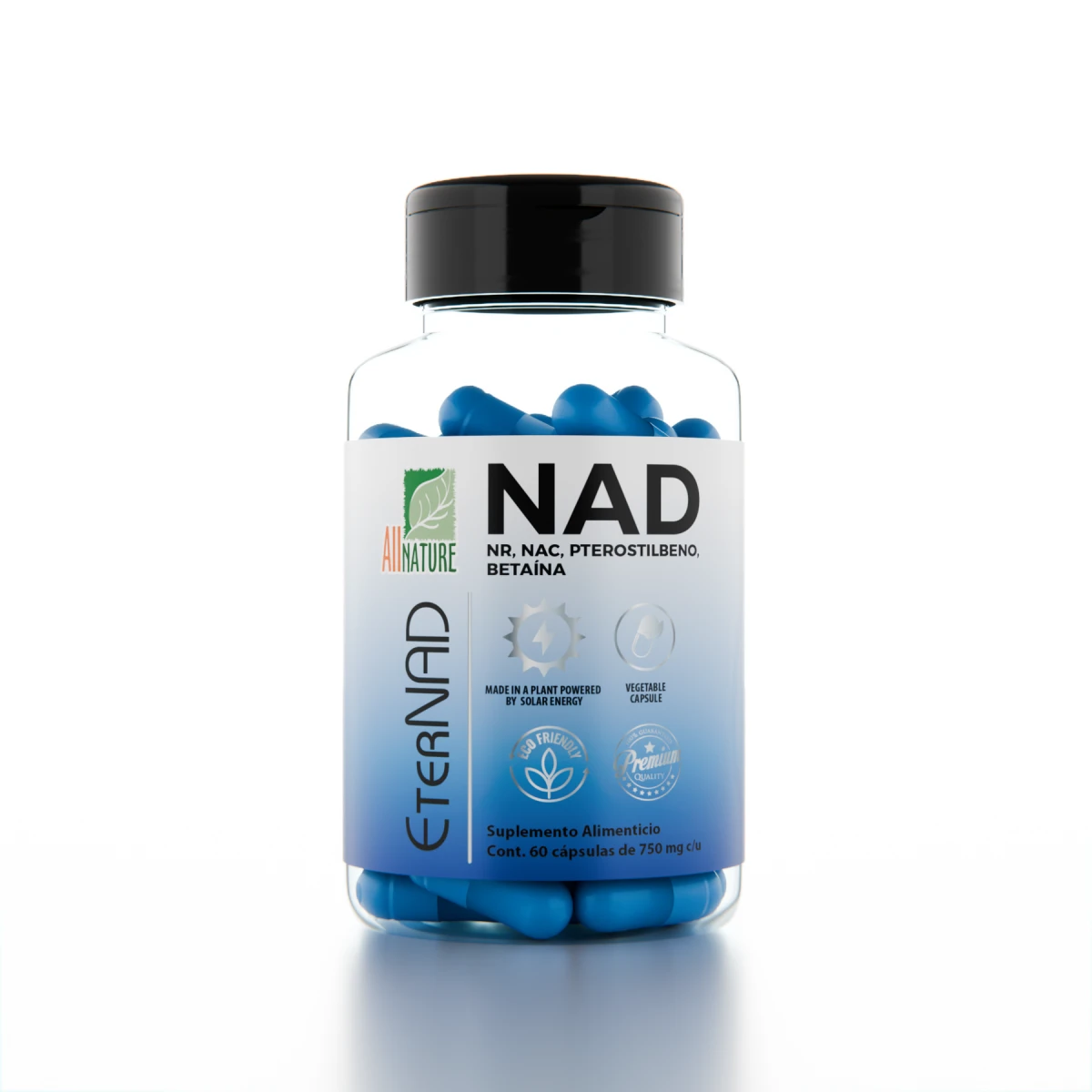 ALL NATURE NAD 750 MG 60 CAPS