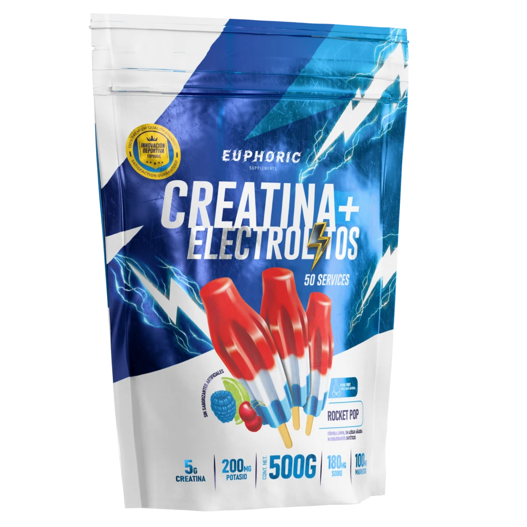 EUPHORIC CREATINA + ELECTROLITOS 500 G ROCKET POP