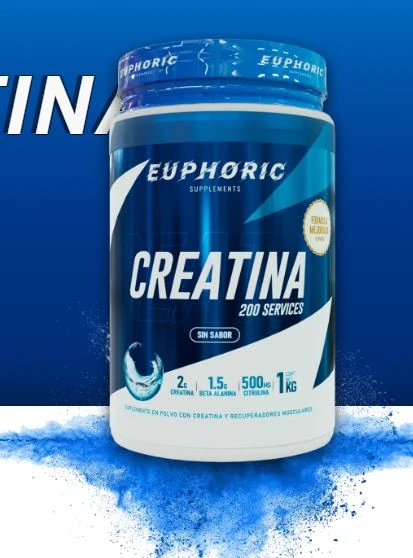EUPHORIC CREATINA 1 KG SIN SABOR