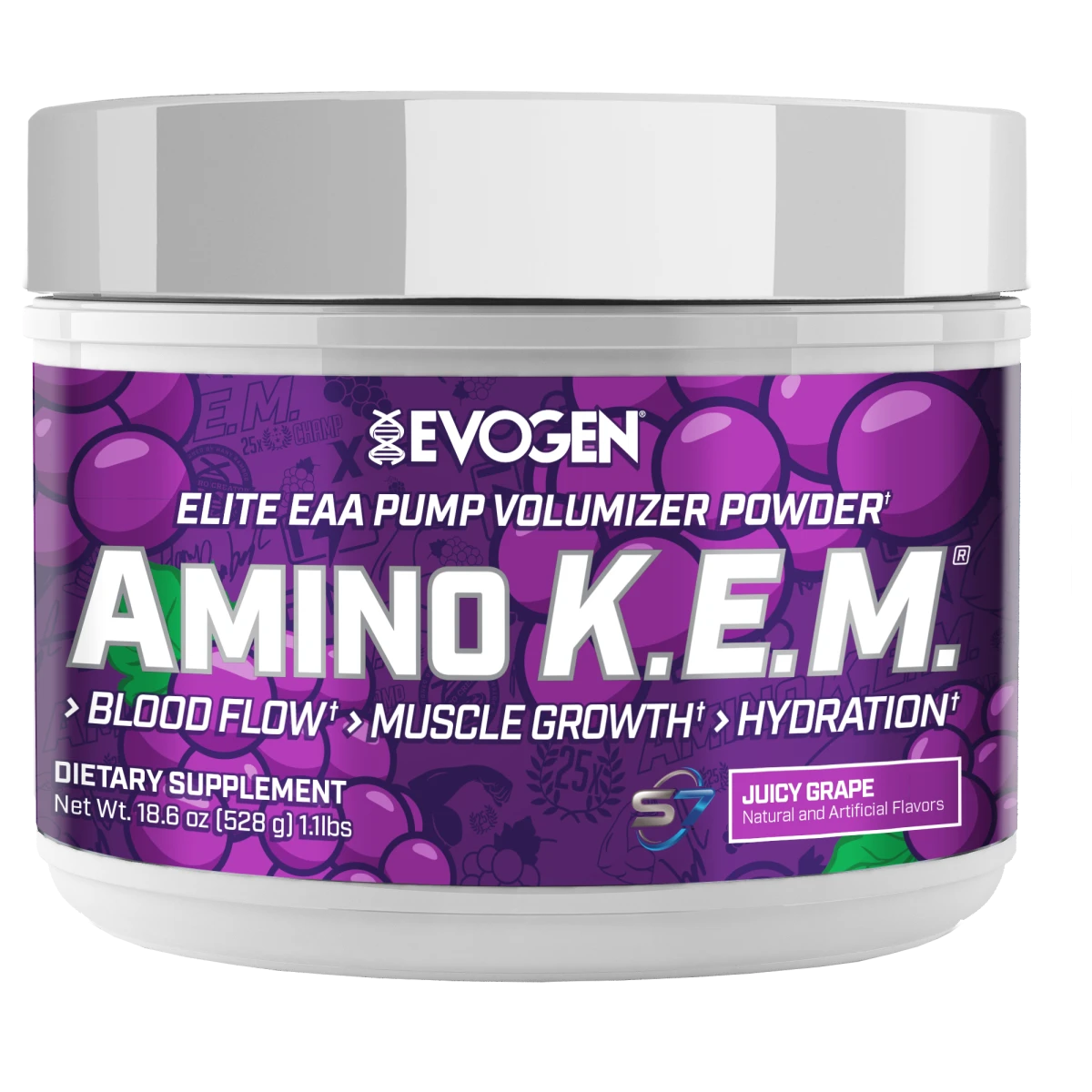 EVO AMINO K.E.M. EAA 30 SERV JUICY GRAPE *NUEVO*