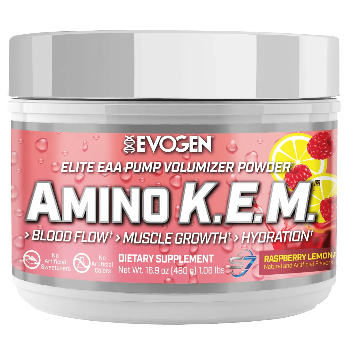 EVO AMINO K.E.M. EAA 30 SERV NATURAL RASPBERRY LEMONADE