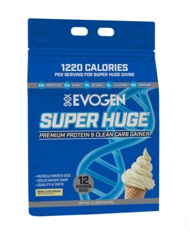 EVO SUPER HUGE GAINER 12 LBS VANILLA ICE CREAM