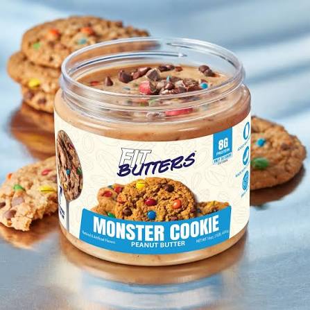 FIT BUTTERS MONSTER COOKIE PEANUT BUTTER 454 GRS *NUEVO*