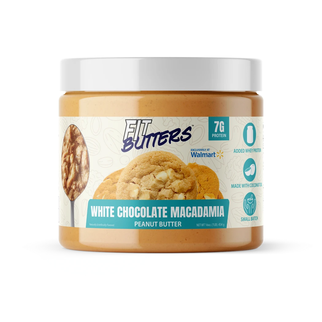 FIT BUTTERS WHITE CHOCOLATE MACADAMIA PB 454 GRS *NUEVO*