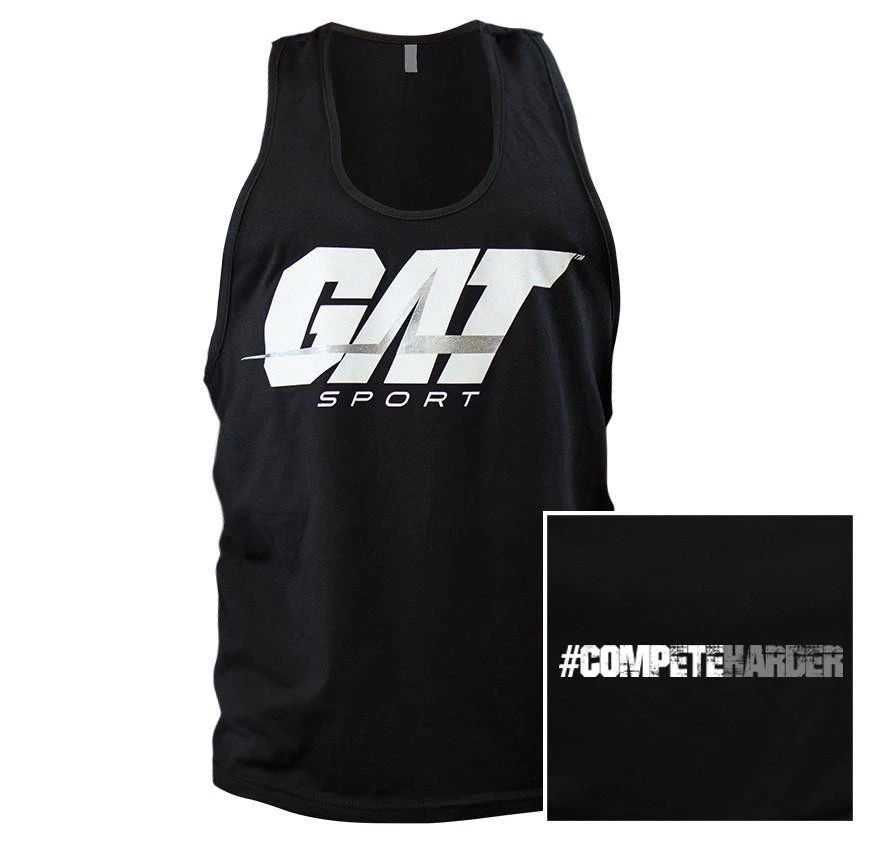 GA ROPA COMPETE HARDER TANK BLACK (2XL)