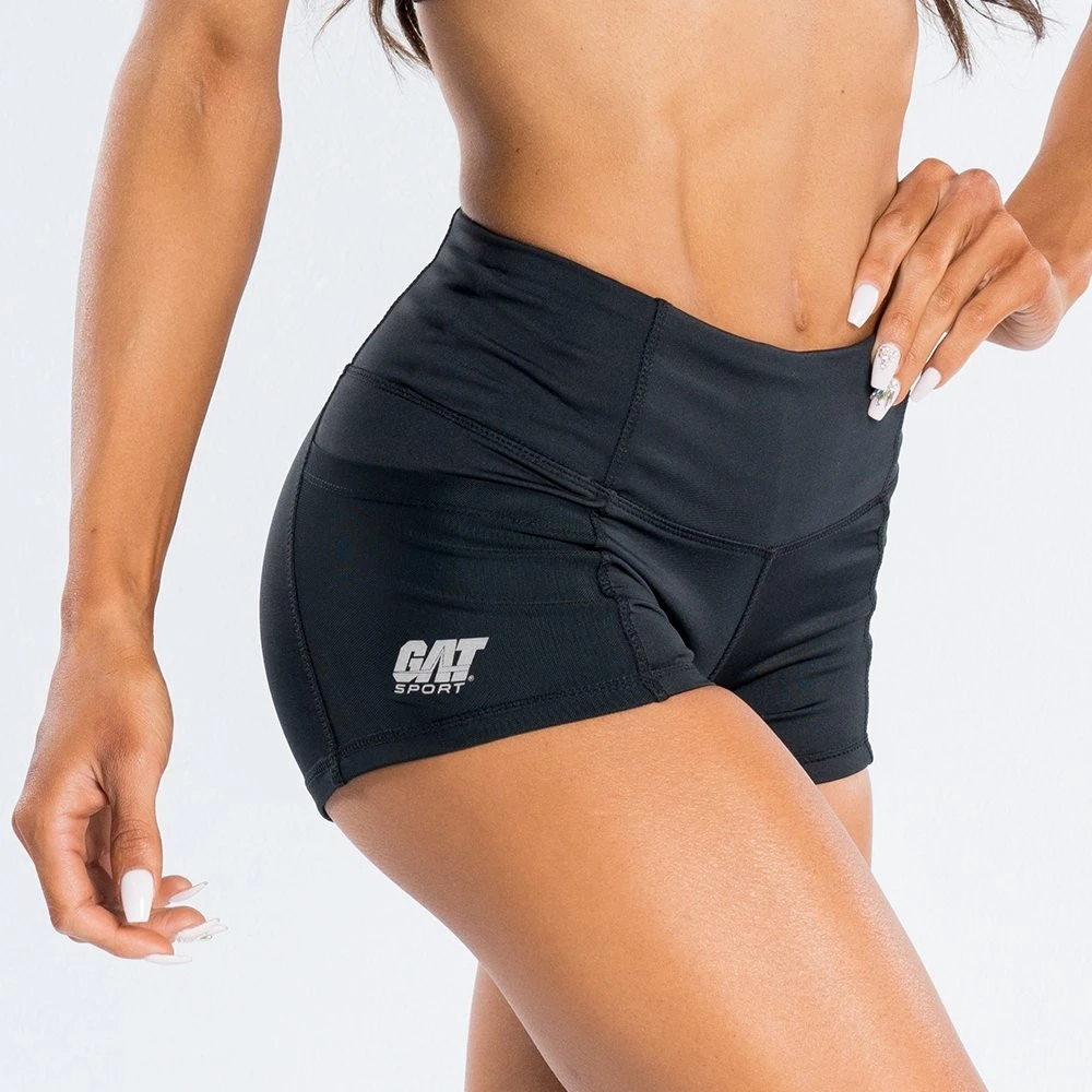 GA ROPA HIG-WAIST COMPRESSION SHORT BLACK (L)