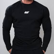 GA ROPA PERFORMANCE L/S RAGLAN CREW BLACK (S)