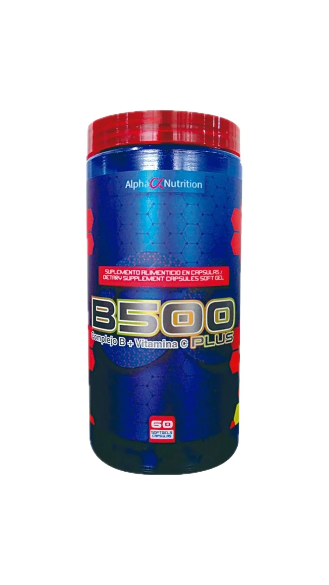 ALPHA B500 COMPLEJO B + VITAMINA C PLUS  60 CAPS