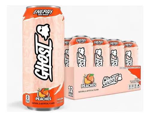 GHOST ENERGY 16 OZ 12 PK PEACHES