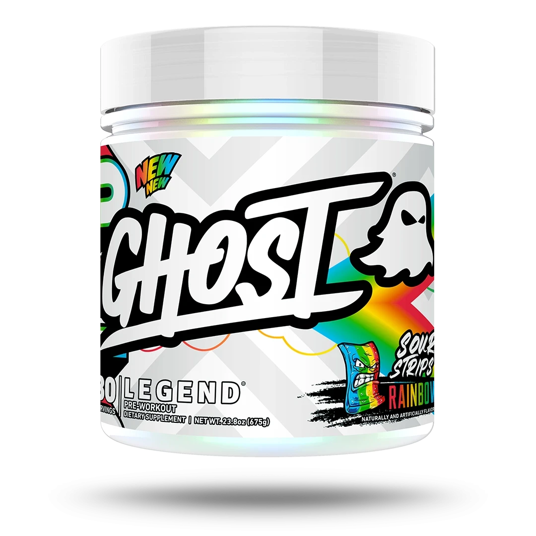 GHOST LEGEND PWO 30 SERV SOUR STRIPS RAINBOW