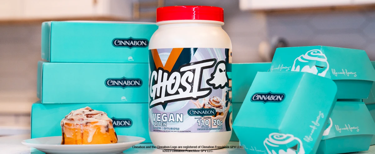 GHOST VEGAN PROTEIN 2.2 LB CINNABON