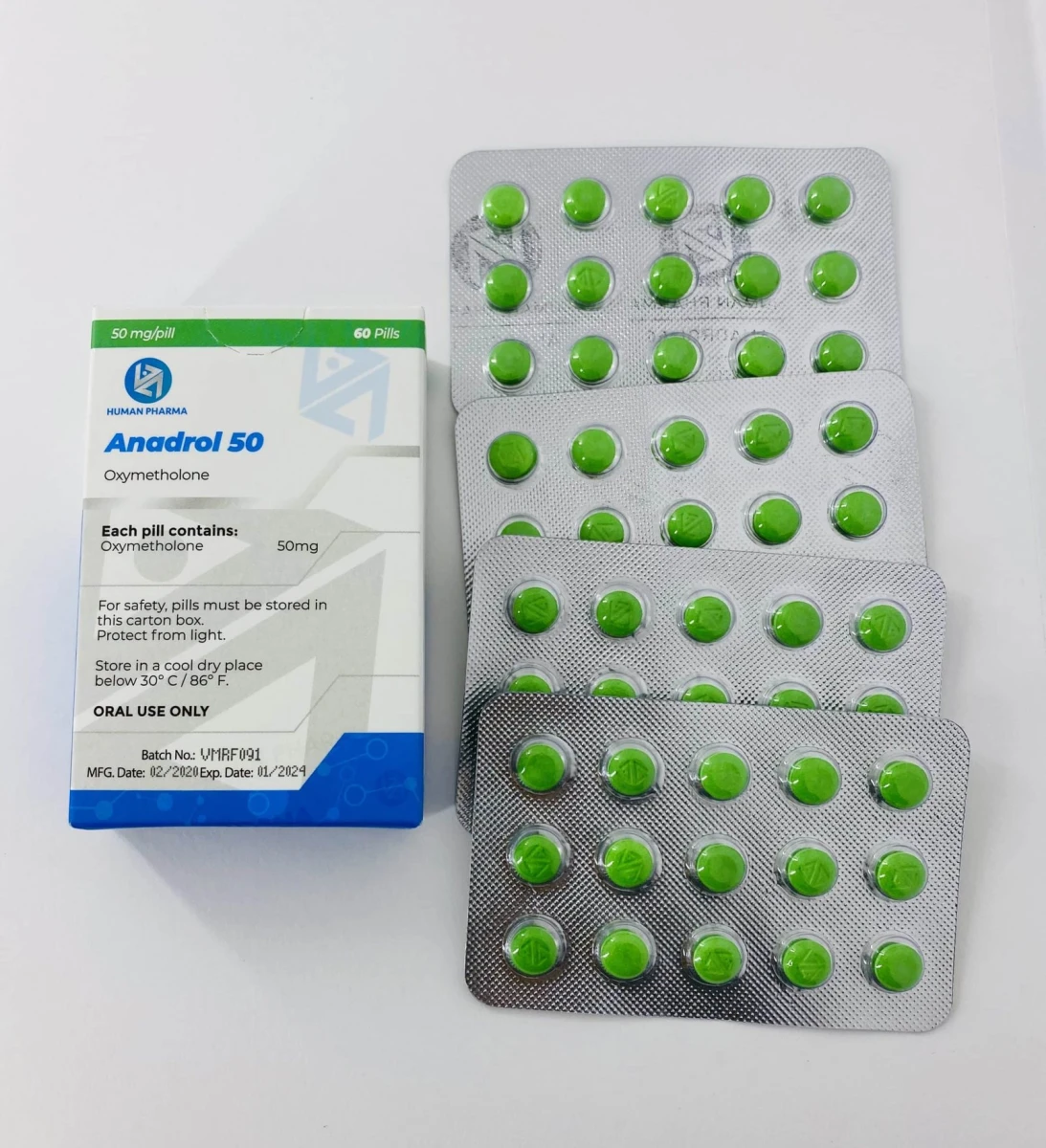 HUMAN ANADROL 50 50MG 60 TABS
