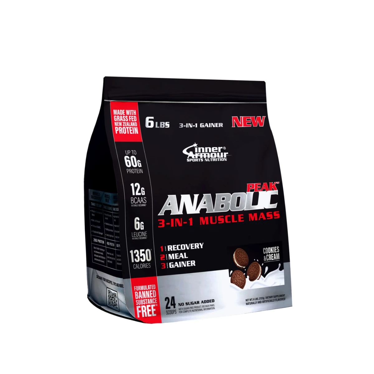INNER ANABOLIC PEAK 6 LBS BAG COOKIES AND CREAM *NUEVO*
