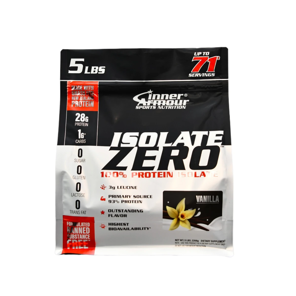 INNER ISOLATE ZERO 5 LBS BAG VANILLA *NUEVO*