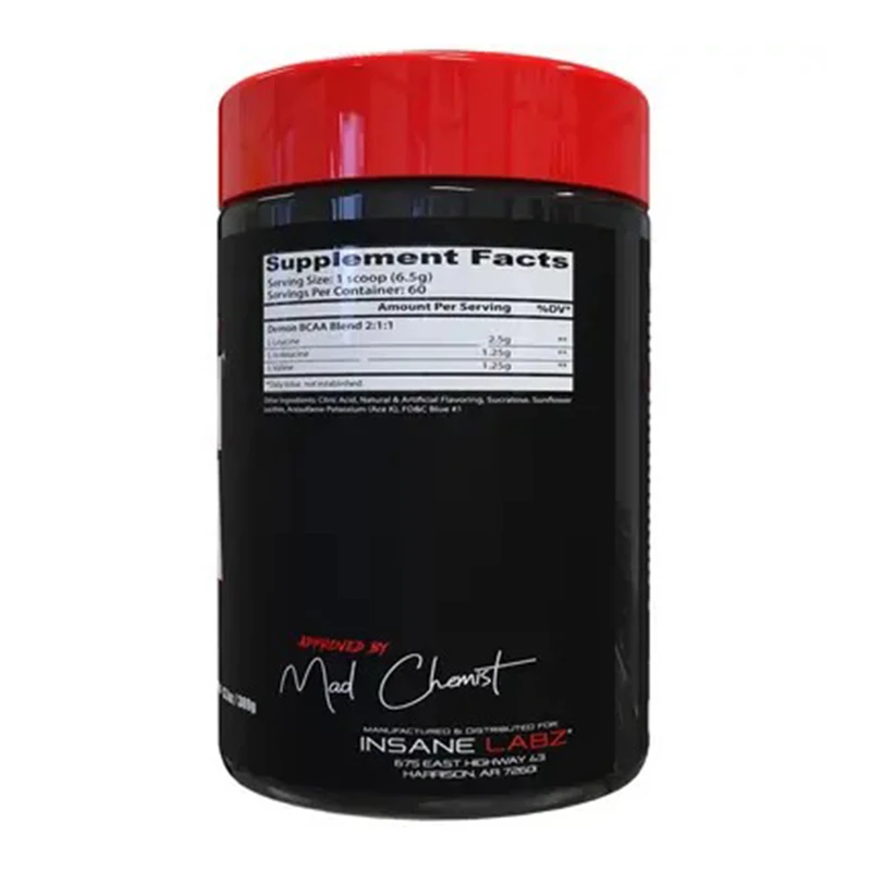 INS DEMON BCAA 60 SERV BLUE RASPBERRY
