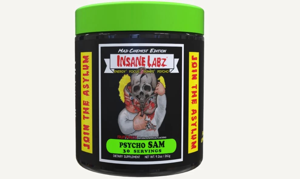 INS INSANE PSYCHO SAM 30 SERV FRUIT PUNCH