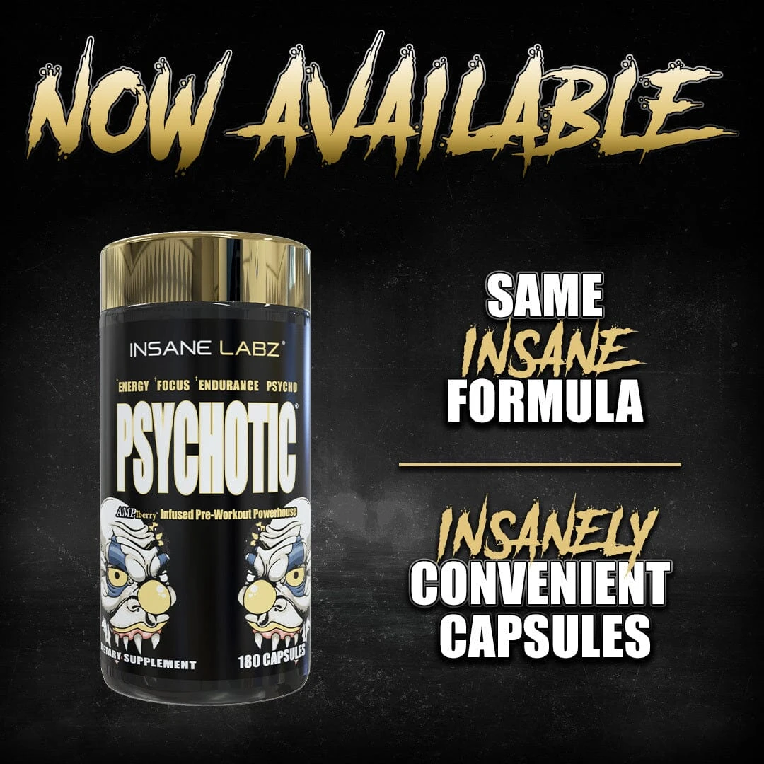 INS INSANE PSYCHOTIC GOLD 180 CAPSULES