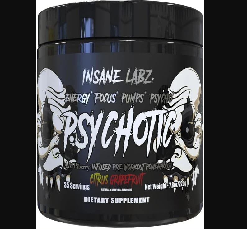 INS PSYCHOTIC *BLACK* 35 SERV CITRUS GRAPEFRUIT
