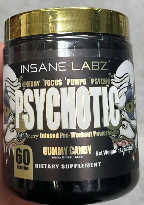 INS PSYCHOTIC GOLD (60 SERV) GUMMY CANDY