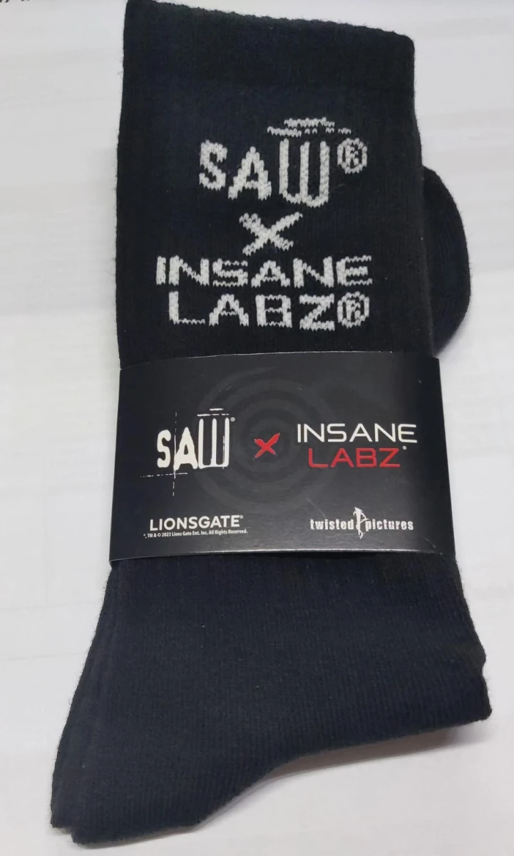 INS SAW BLACK SOCKS