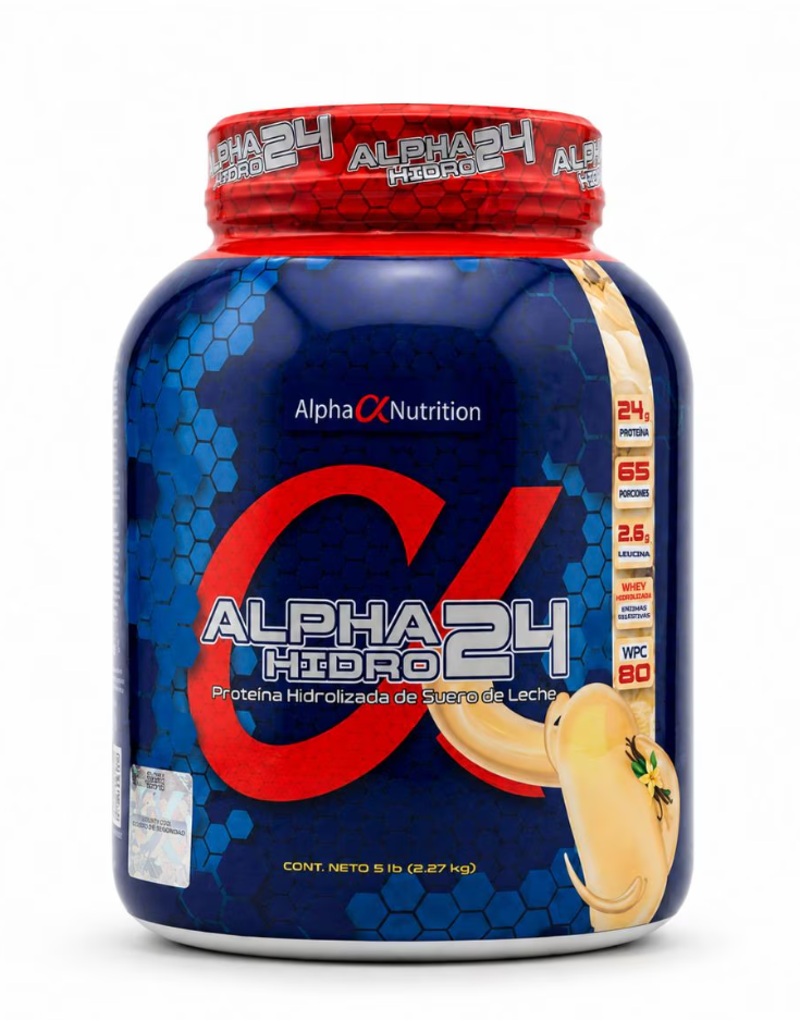 ALPHA WHEY PROTEIN  HIDRO 24 1.1 LBS VAINILLA *NUEVO*
