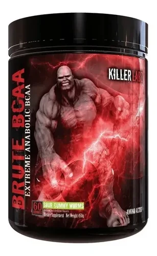 KILLER BRUTE BCAA 60 SERV SOUR GUMMY WORM