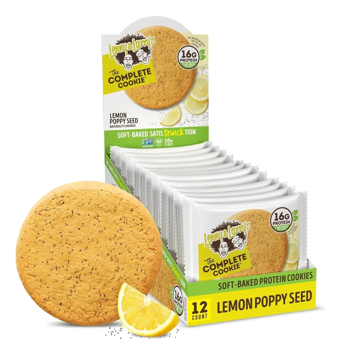 L&L COMPLETE COOKIE 12 COOKIES LEMON POPPYSEED *OFERTA**CAD 05/26 REBAJADO 75%*