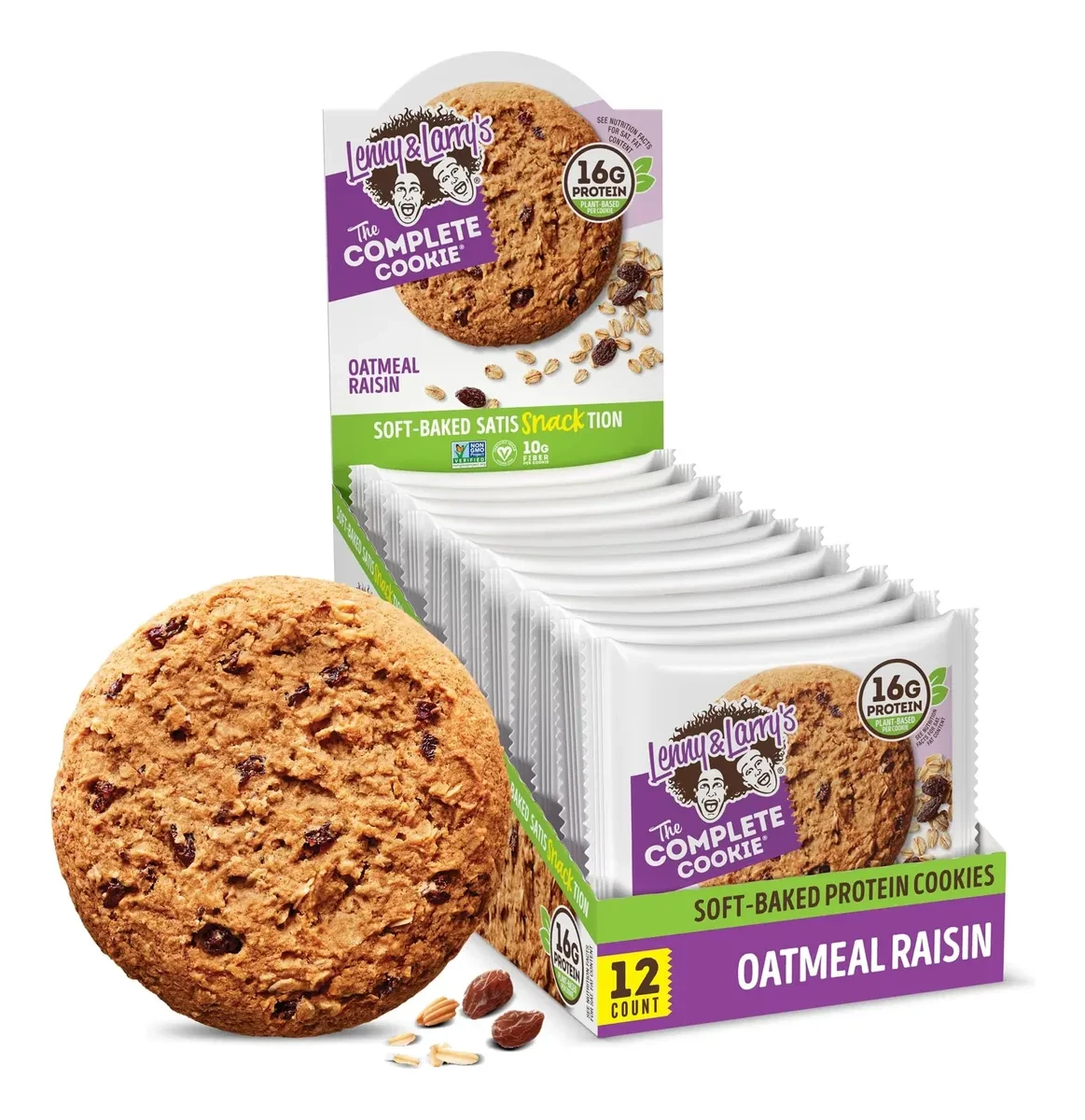 L&L COMPLETE COOKIE 12 COOKIES OATMEAL RASIN
