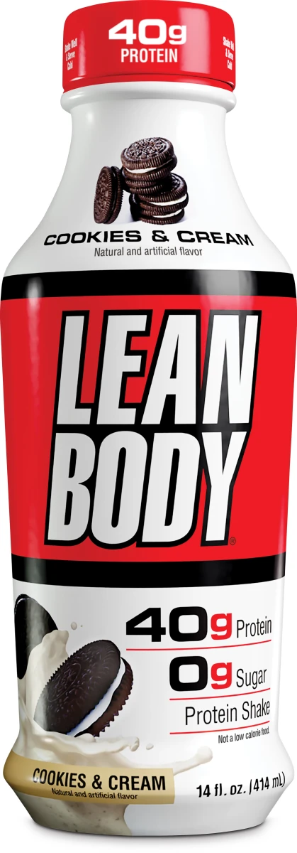 LA LEAN BODY 17 OZ 12 BOTTLE COOKIES & CREAM