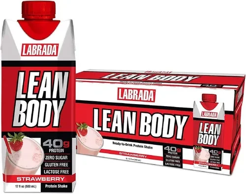LA LEAN BODY 17 OZ 12 BOTTLE STRAWBERRY