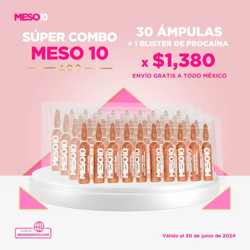 MESO10 PROCAINA BLISTER 10 AMP DE 5ML CAD 07/26