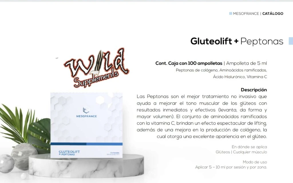 MESOFRANCE GLUTEOLIFT + PEPTONAS BLISTER 10 AMP DE 5ML