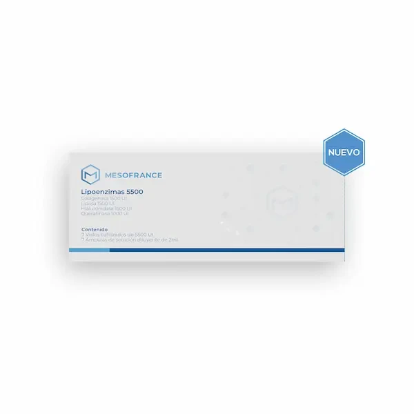 MESOFRANCE LIPOENZIMAS 5500 7AMP/2ML VIAL