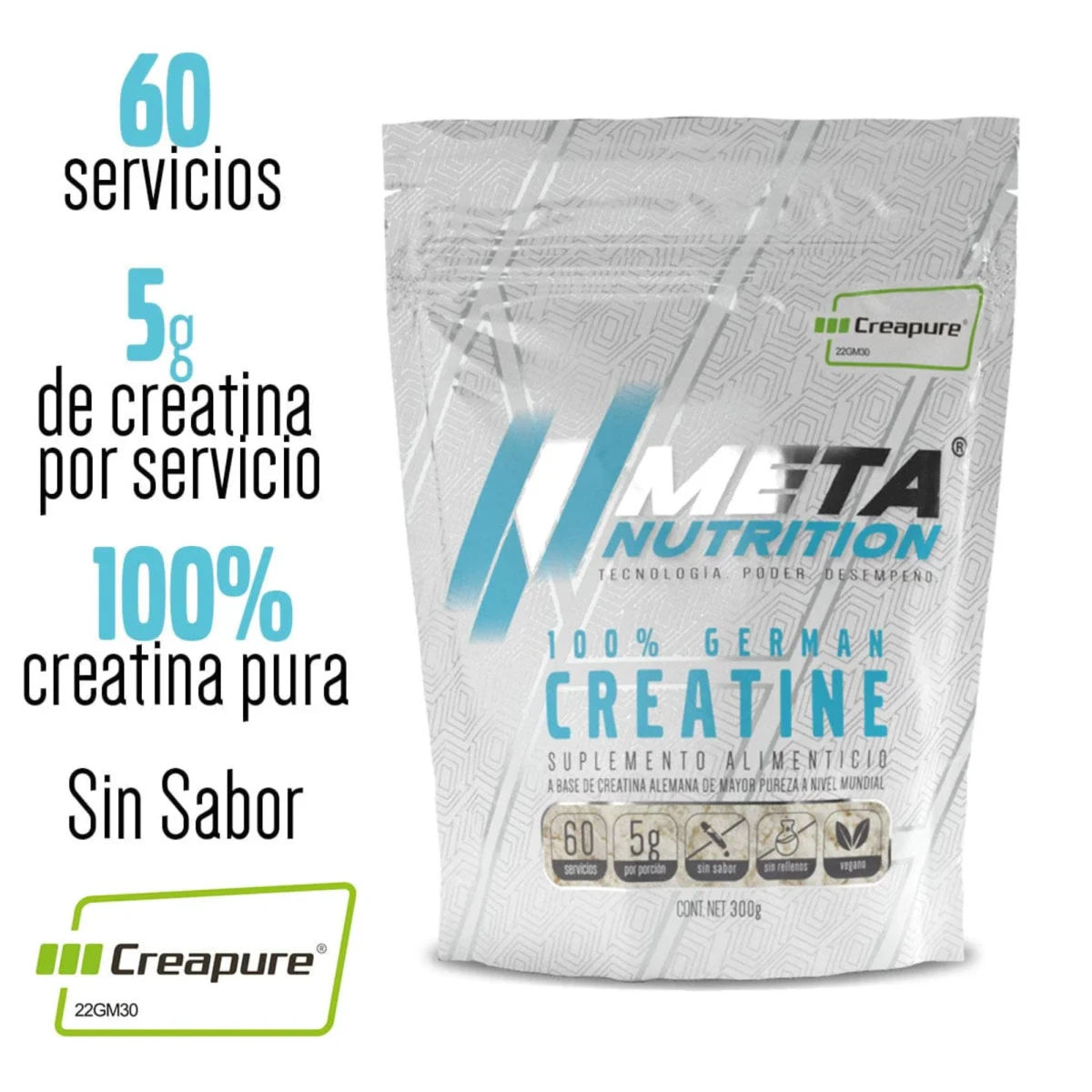 META 100% GERMAN CREATINE 300 GRS