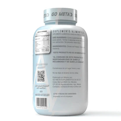 META CITRATO DE POTASIO 1000 MG 120 CAPS