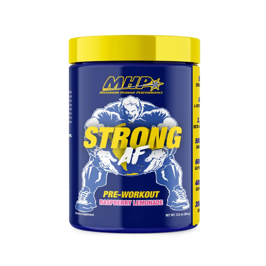 MHP STRONG AF PRE WORKOUT 40 SERV RASPBERRY LEMONADE