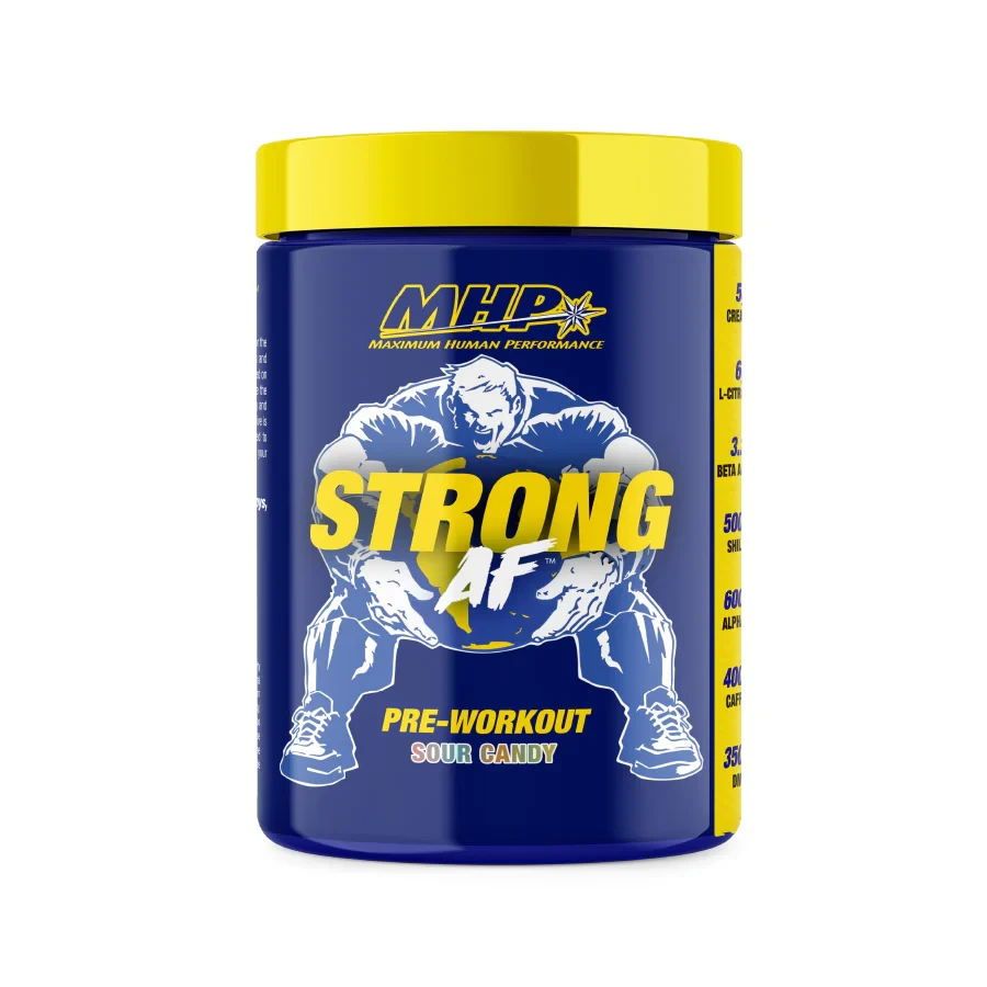 MHP STRONG AF PRE WORKOUT 40 SERV SOUR CANDY