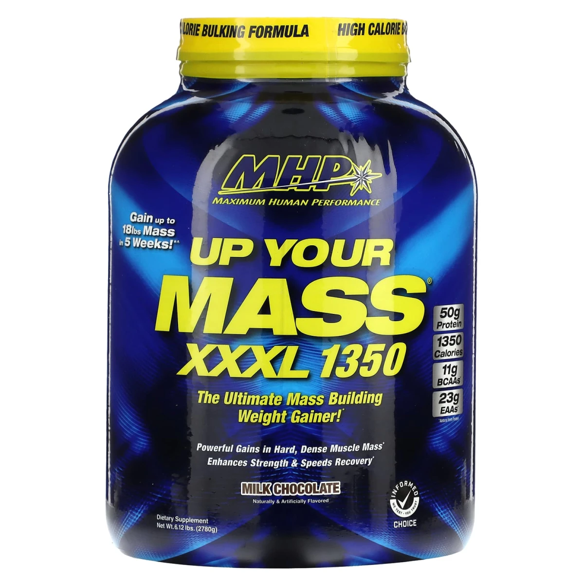 MHP UP YOUR MASS XXXL 1350 6 LBS MILK CHOCOLATE