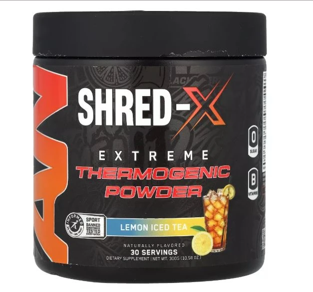 AN ABE SHRED-X EXT THERMO POW 30 SERV LEMON ICED TEA