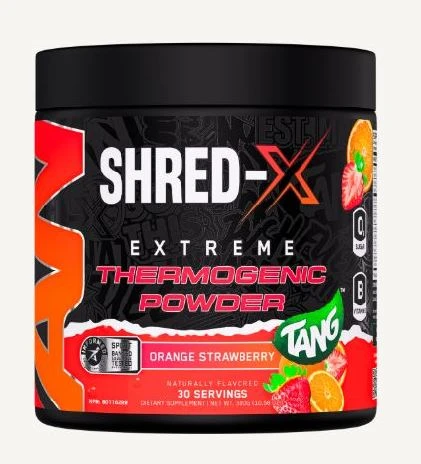 AN ABE SHRED-X EXT THERMO POW 30 SERV TANG ORANGE STRAWBERRY