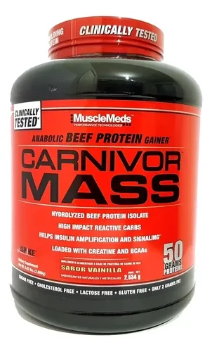 MMD CARNIVOR MASS 5.7 LBS VAINILLA CARAMEL*OFERTA*