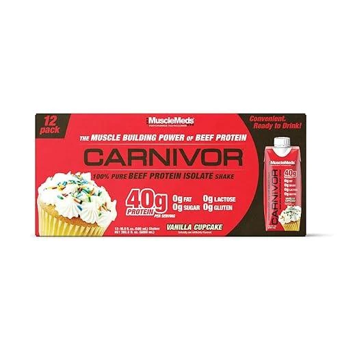MMD CARNIVOR RTD 16.9 OZ/500ML 12 PACK VAINILLA CUPCAKE