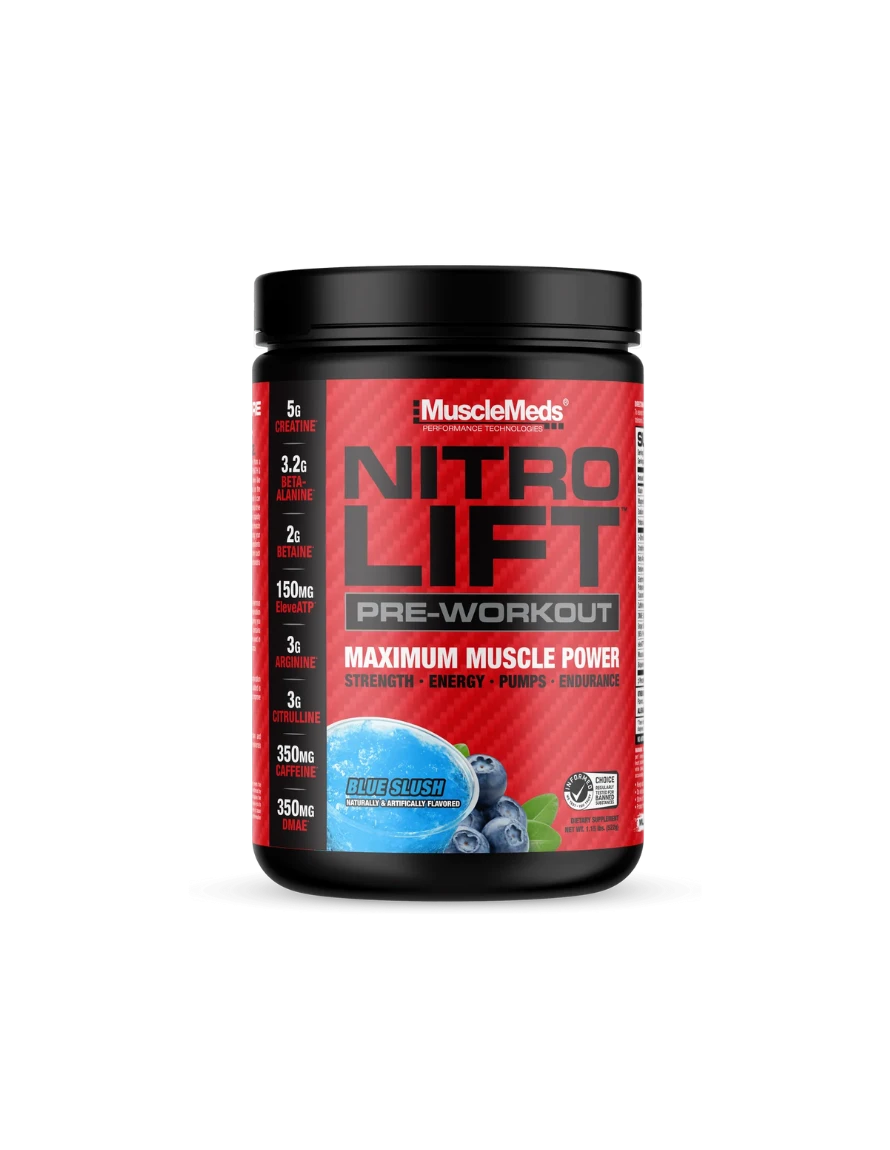MMD NITRO LIFT PREWORKOUT 40 SER BLUE SLUSH