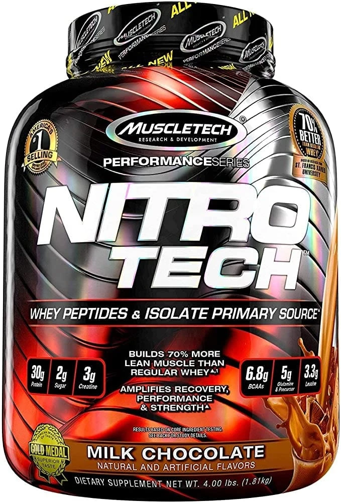 MT NITRO TECH WHEY PROTEIN 4 LBS CHOCOLATE (ANTES PERFORMANCE)