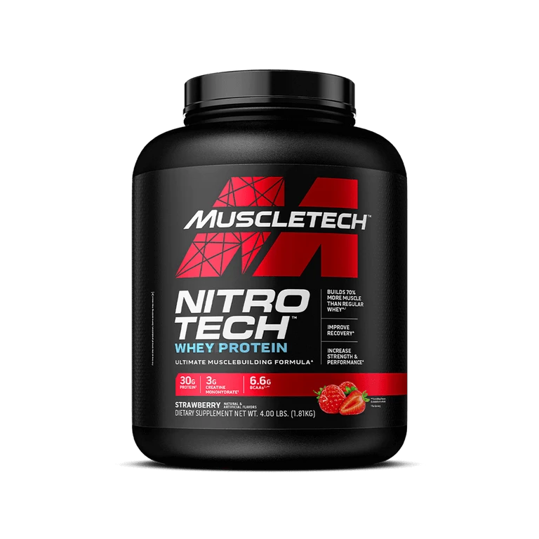 MT NITRO TECH WHEY PROTEIN 4 LBS STRAWBERRY *OFERTA*  (ANTES PERFORMANCE)