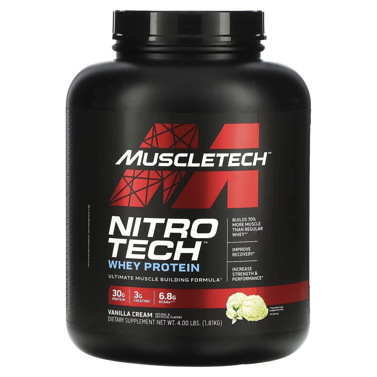 MT NITRO TECH WHEY PROTEIN 4 LBS VAINILLA *OFERTA*  (ANTES PERFORMANCE)