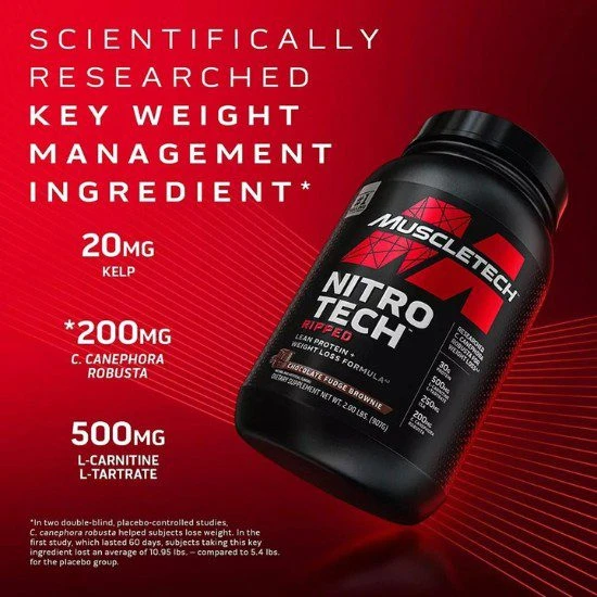 MT NITRO-TECH RIPPED 4 LBS CHOCOLATE FUDGE BROWNIE