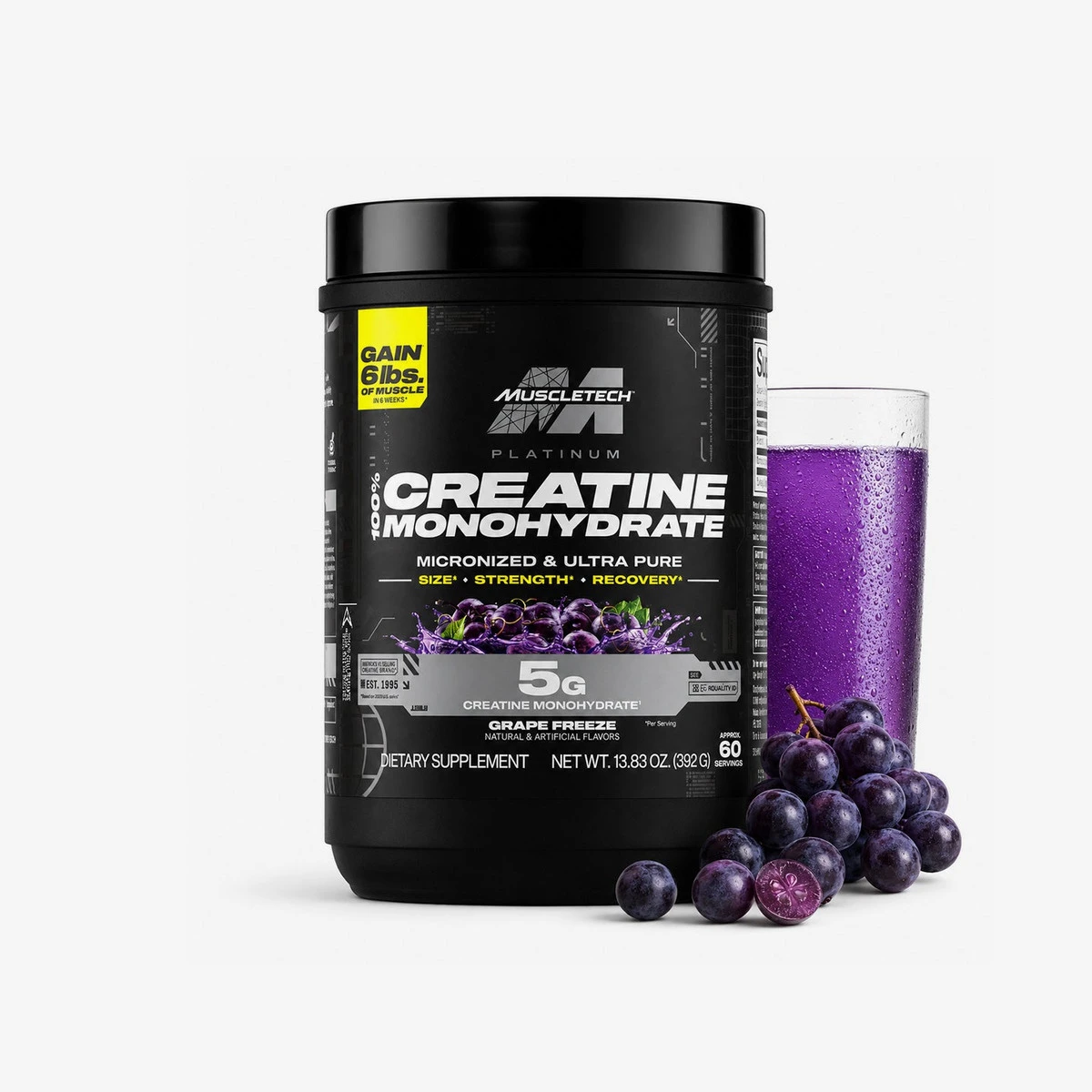 MT PLATINUM CREATINE MONOHYDRATE 60 SERV GRAPE FREEZE *OFERTA* *NUEVO*