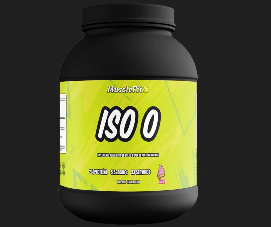 MUSCLEFIT ISO ZERO CARBS 3.5LB FRESA *NUEVO*