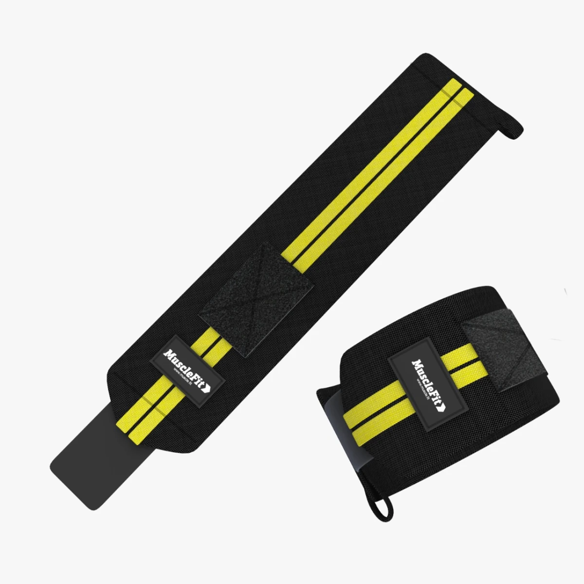 MUSCLEFIT PAR DE MUÑEQUERAS BLACK *NUEVO*
